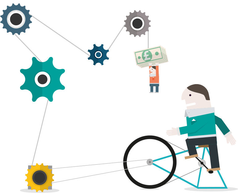 CS Accounting graphic running business